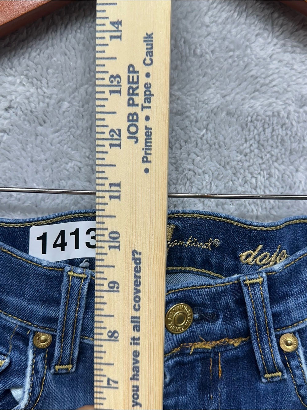 7 For All Mankind Dojo Flare Jeans Women’s 24 Medium Wash Wide Leg Flare Y2K - Picture 10 of 13